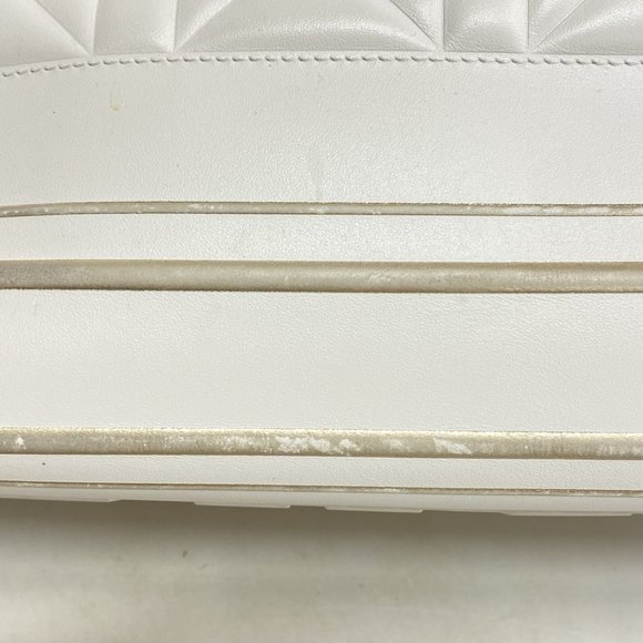 Christian Dior Cannage Bowling Bag in White, Gold, and Champagne Leather for ... - Picture 9 of 12